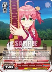 Fishing for the Pond's Boss Monster, Sakura Miko - hololive production Vol.2 - Weiss Schwarz card