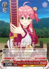 Fishing for the Pond's Boss Monster, Sakura Miko (SR) - hololive production Vol.2 - Weiss Schwarz card