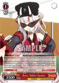 Boss, Nakiri Ayame - hololive production Vol.2 - Weiss Schwarz card