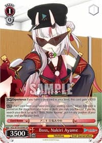 Boss, Nakiri Ayame (SR) - hololive production Vol.2 - Weiss Schwarz card