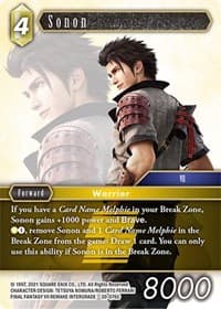Sonon - Dawn of Heroes - Final Fantasy TCG card