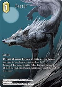 Fenrir (Full Art) - Dawn of Heroes - Final Fantasy TCG card