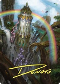 Command Tower Art Card (Gold-Stamped Signature) - Art Series: Commander Masters - Magic: The Gathering card