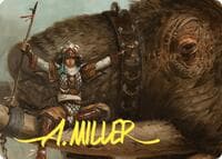 Tuskguard Captain Art Card (Gold-Stamped Signature) - Art Series: Commander Masters - Magic: The Gathering card