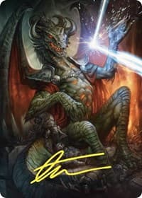 Deflecting Swat Art Card (Gold-Stamped Signature) - Art Series: Commander Masters - Magic: The Gathering card