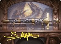 Ancestral Blade Art Card (Gold-Stamped Signature) - Art Series: Commander Masters - Magic: The Gathering card