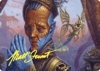 Padeem, Consul of Innovation Art Card (Gold-Stamped Signature) - Art Series: Commander Masters - Magic: The Gathering card