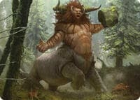 Stonehoof Chieftain Art Card - Art Series: Commander Masters - Magic: The Gathering card