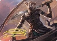 Mirri, Weatherlight Duelist Art Card (Gold-Stamped Signature) - Art Series: Commander Masters - Magic: The Gathering card