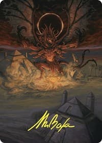 Dread Return Art Card (Gold-Stamped Signature) - Art Series: Commander Masters - Magic: The Gathering card