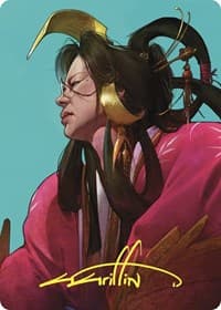 Azami, Lady of Scrolls Art Card (Gold-Stamped Signature) - Art Series: Commander Masters - Magic: The Gathering card