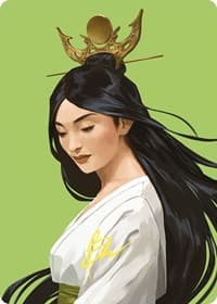 Azusa, Lost but Seeking Art Card (Gold-Stamped Signature) - Art Series: Commander Masters - Magic: The Gathering card