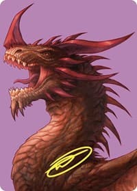The Ur-Dragon Art Card (Gold-Stamped Signature) - Art Series: Commander Masters - Magic: The Gathering card