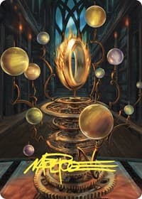 Sol Ring Art Card (Gold-Stamped Signature) - Art Series: Commander Masters - Magic: The Gathering card
