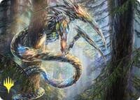 Gemhide Sliver Art Card (Gold-Stamped) - Art Series: Commander Masters - Magic: The Gathering card