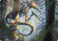 Gemhide Sliver Art Card - Art Series: Commander Masters - Magic: The Gathering card