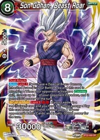 Son Gohan, Beast Roar - Critical Blow - Dragon Ball Super: Masters card