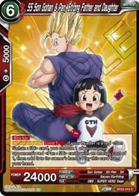 SS Son Gohan & Pan, Strong Father and Daughter - Critical Blow - Dragon Ball Super: Masters card