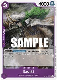 Sasaki (Event Pack Vol. 2) - One Piece Promotion Cards - One Piece Card Game card