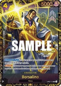 Borsalino (Championship 2023) - One Piece Promotion Cards - One Piece Card Game card