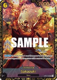 Sakazuki (Championship 2023) - One Piece Promotion Cards - One Piece Card Game card