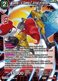 Gamma 1 & Gamma 2, Arrival of Heroes - Critical Blow - Dragon Ball Super: Masters card