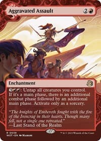 Aggravated Assault - Wilds of Eldraine: Enchanting Tales - Magic: The Gathering card
