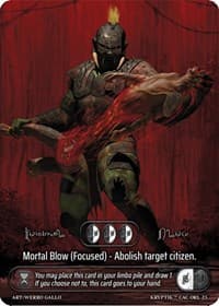 Mortal Blow - Kryptik Promos - Kryptik TCG card