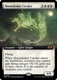 Moonshaker Cavalry (Extended Art) - Wilds of Eldraine - Magic: The Gathering card