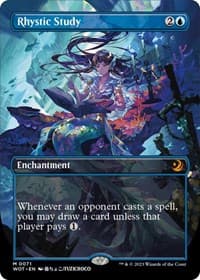 Rhystic Study (Anime Borderless) - Wilds of Eldraine: Enchanting Tales - Magic: The Gathering card