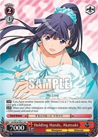 Holding Hands, Akatsuki (Non-foil promo) - LOG HORIZON Power Up Set - Weiss Schwarz card