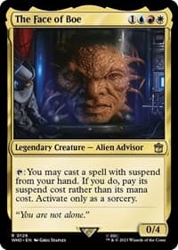 The Face of Boe - Universes Beyond: Doctor Who - Magic: The Gathering card