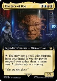 The Face of Boe (Extended Art) - Universes Beyond: Doctor Who - Magic: The Gathering card