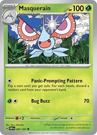 Masquerain - SV03: Obsidian Flames - Pokemon card