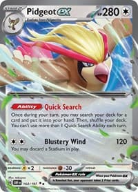 Pidgeot ex - SV03: Obsidian Flames - Pokemon card