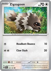 Zigzagoon - SV03: Obsidian Flames - Pokemon card