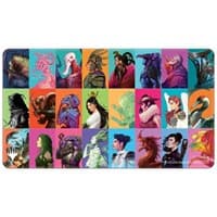 Commander Masters Pop Collage White Stitched Standard Gaming Playmat for Magic: The Gathering - Ultra Pro Playmats - Playmats card