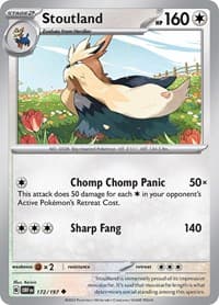 Stoutland - SV03: Obsidian Flames - Pokemon card