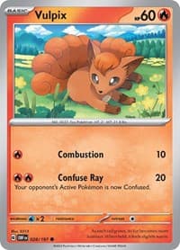 Vulpix - SV03: Obsidian Flames - Pokemon card