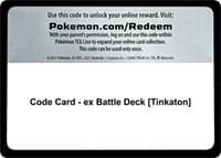 Code Card - ex Battle Deck [Tinkaton] - Miscellaneous Cards & Products - Pokemon card