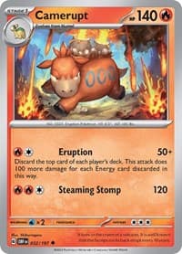 Camerupt - SV03: Obsidian Flames - Pokemon card