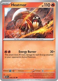 Heatmor - SV03: Obsidian Flames - Pokemon card