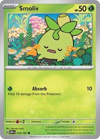 Smoliv - SV03: Obsidian Flames - Pokemon card