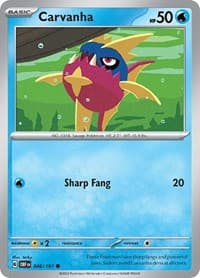 Carvanha - SV03: Obsidian Flames - Pokemon card