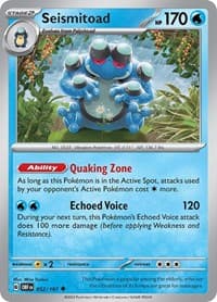 Seismitoad - SV03: Obsidian Flames - Pokemon card
