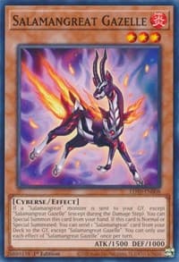 Salamangreat Gazelle - Legendary Duelists: Soulburning Volcano - YuGiOh card