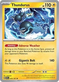 Thundurus - SV03: Obsidian Flames - Pokemon card