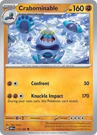 Crabominable - SV03: Obsidian Flames - Pokemon card