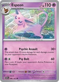 Espeon - SV03: Obsidian Flames - Pokemon card
