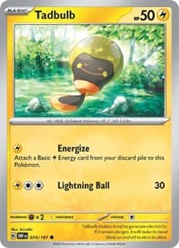 Tadbulb 074/197 - SV03: Obsidian Flames - Pokemon card